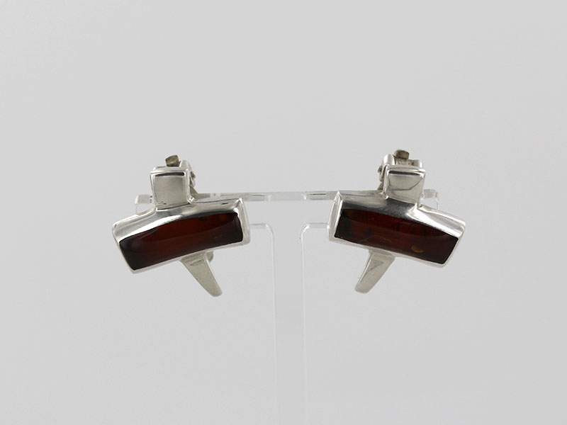 Clip on Earrings German Baltic Amber 925 Silver Handmade CL020 RRP£165!!! - Image 7