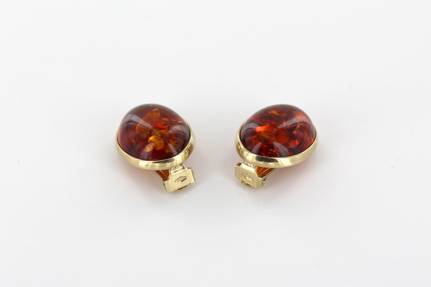 Italian Handmade German Baltic Amber Clip-On Earrings 9ct Gold-GCl0016 RRP£895!!! - Image 11