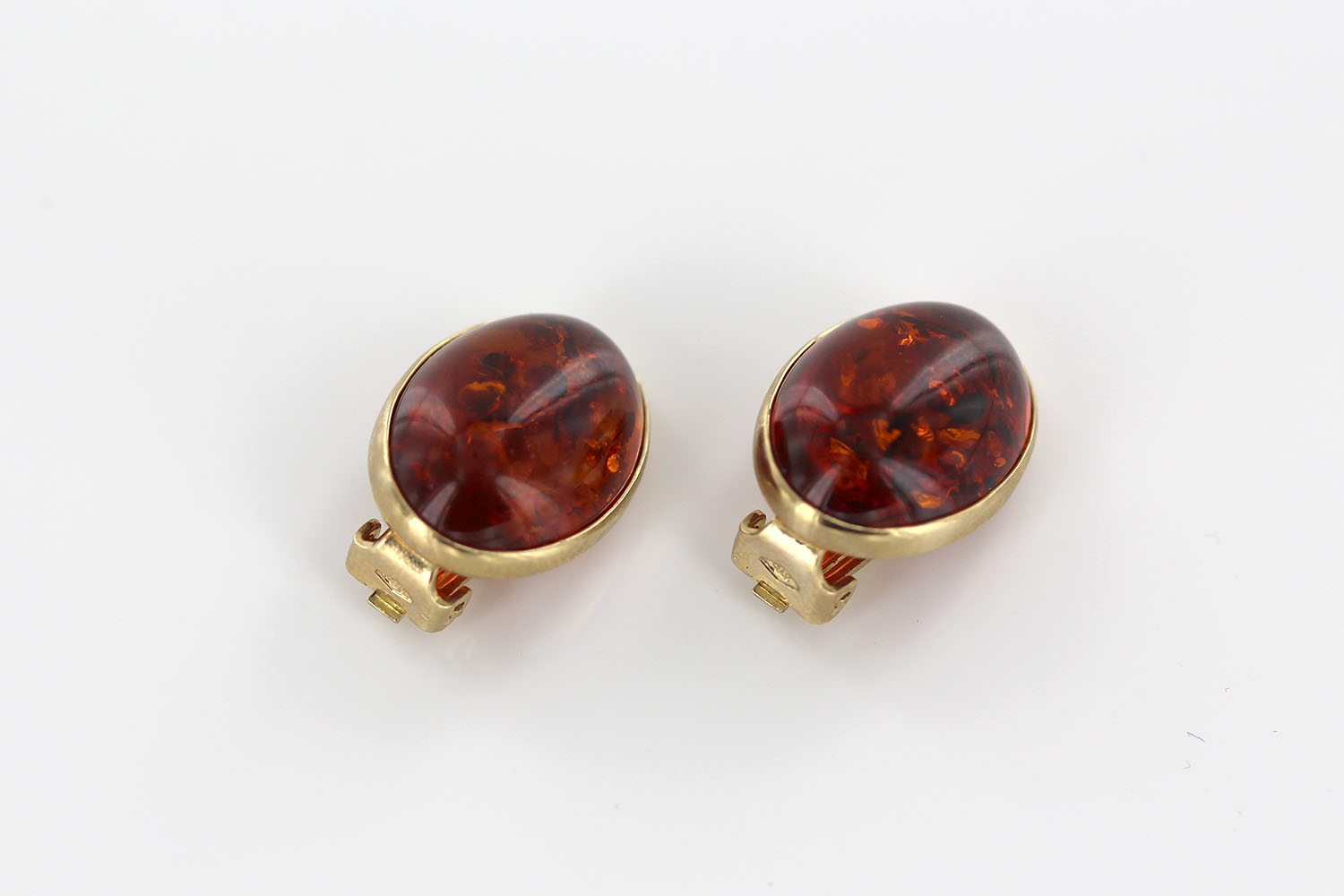 Italian Handmade German Baltic Amber Clip-On Earrings In 9ct Gold-GCL0017 RRP£795!!! - Image 10