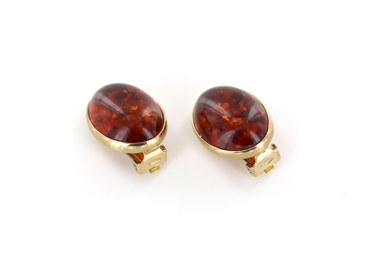Italian Handmade German Baltic Amber Clip-On Earrings In 9ct Gold-GCL0017 RRP£795!!! - Image 11