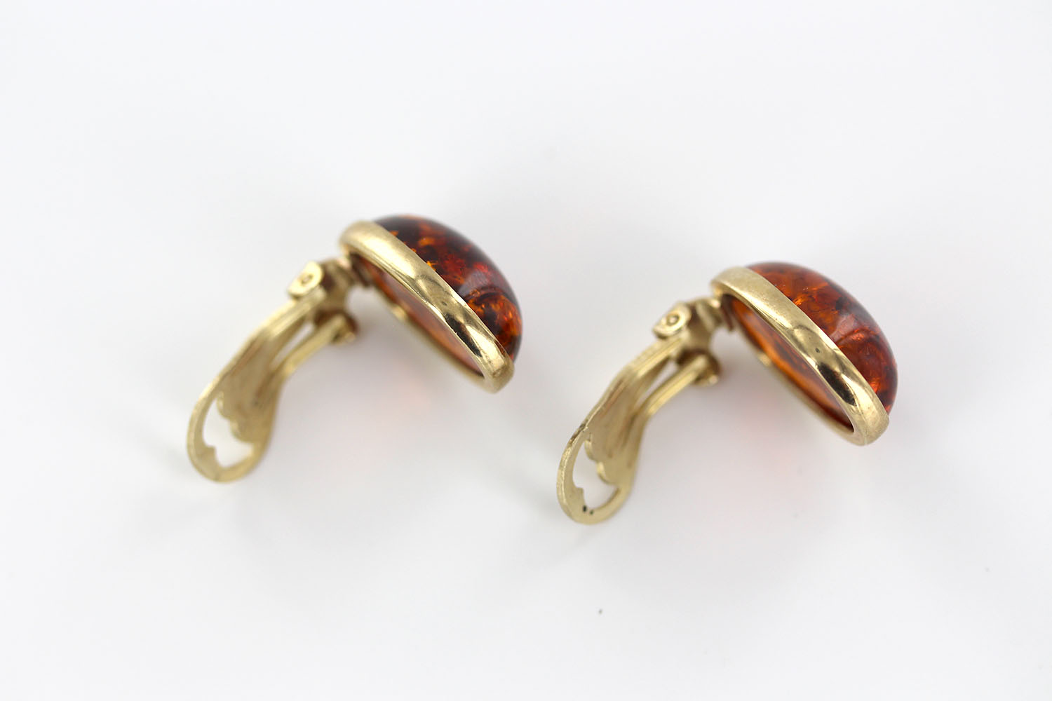 Italian Handmade German Baltic Amber Clip-On Earrings In 9ct Gold-GCL0017 RRP£795!!! - Image 13