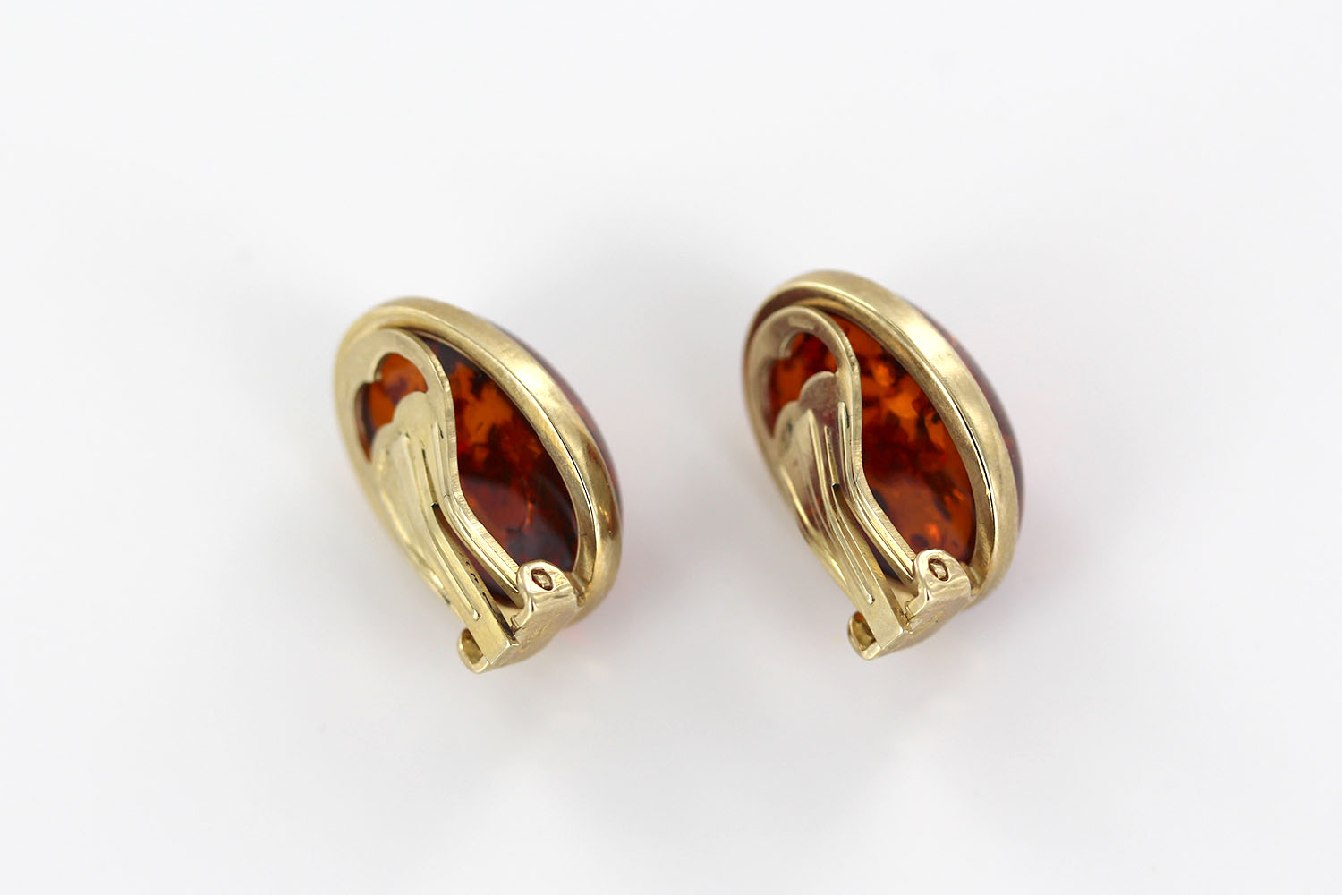 Italian Handmade German Baltic Amber Clip-On Earrings In 9ct Gold-GCL0017 RRP£795!!! - Image 15