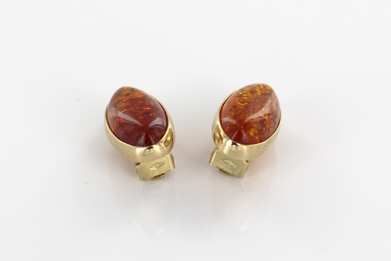 Italian Handmade German Baltic Amber Clip-On Earrings In 9ct Italian Gold GCL0023 RRP£795!!! - Image 12