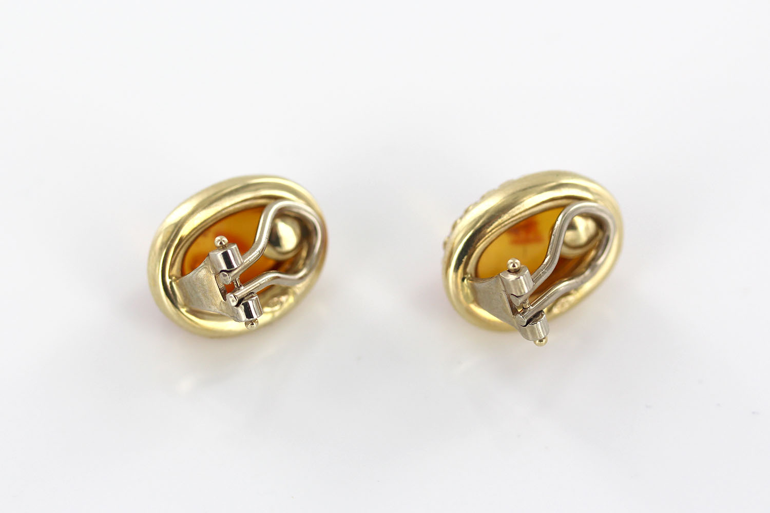 Italian Handmade Unique German Baltic Amber Clip-On Earrings In 14 Ct Solid Gold GCL0011 RRP£1400!!! - Image 13