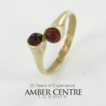 Italian Handmade Elegant German Baltic Amber Ring in 9ct solid Gold-GR0103 RRP£395!!! K(50),  L(51), O(55)