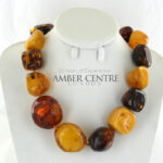 Genuine Large Unique Handmade Antique German Baltic Amber Multicolored Beads A0110 RRP£10000!!!