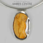 Butterscotch Handmade German Baltic Amber Necklace 925 Silver-N126 RRP£895!!!