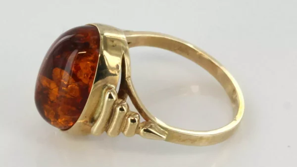 Italian Unique Handmade German Baltic Amber Ring in 9ct solid Gold- GR0207 RRP£495!!! K(50), N(54), - Image 10