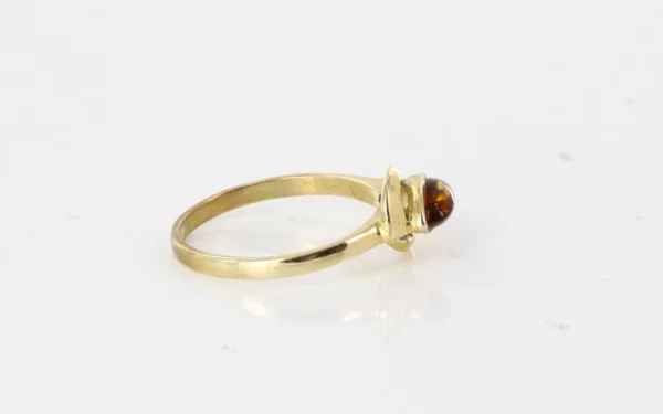 Italian Handmade Elegant German Baltic Amber Ring in 9ct solid Gold GR0216 RRP£395!!! M(53), O(55) - Image 11
