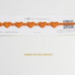 Genuine Italian Bracelet Adjustable Length CRUCIANI KIDS- HEARTS- ORANGE RRP£20!!!