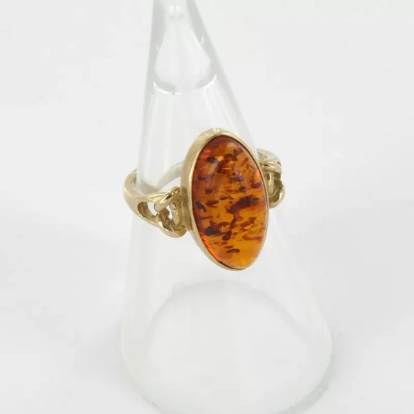 Italian Unique Handmade German Baltic Amber Ring in 9ct solid Gold- GR0195 RRP£495!!! L(51), M(53) - Image 4