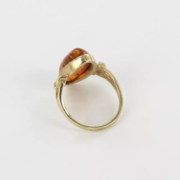 Italian Unique Handmade German Baltic Amber Ring in 9ct solid Gold- GR0195 RRP£495!!! L(51), M(53) - Image 9
