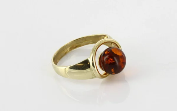 Italian Unique Handmade German Baltic Amber Ring in 9ct solid Gold- GR0200 RRP£395!!! L(51), N(54) - Image 8