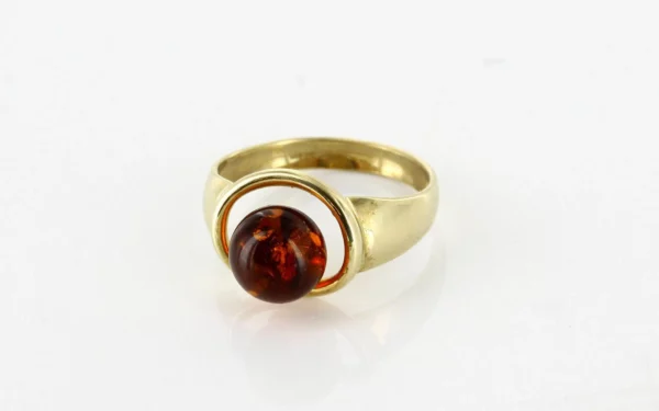 Italian Unique Handmade German Baltic Amber Ring in 9ct solid Gold- GR0200 RRP£395!!! L(51), N(54) - Image 7
