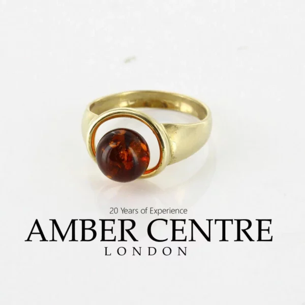 Italian Unique Handmade German Baltic Amber Ring in 9ct solid Gold- GR0200 RRP£395!!! L(51), N(54) - Image 10