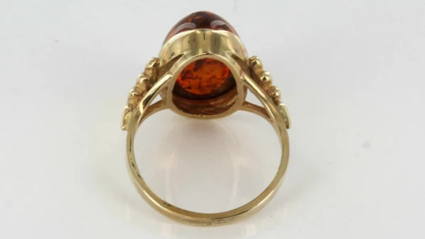 Italian Unique Handmade German Baltic Amber Ring in 9ct solid Gold- GR0207 RRP£495!!! K(50), N(54), - Image 9