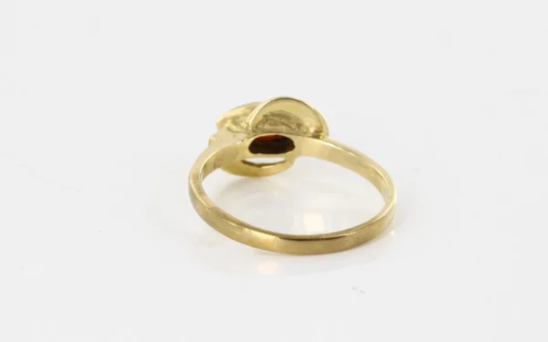 Italian Handmade Elegant German Baltic Amber Ring in 9ct solid Gold GR0216 RRP£395!!! M(53), O(55) - Image 10