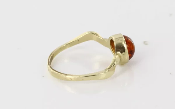 Italian Made Modern 9ct Solid Gold Ring German Baltic Amber GR0220 RRP£395!!! L(51), M(53) - Image 8