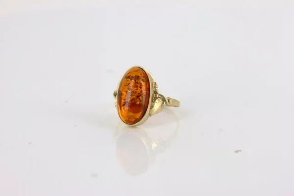 Italian Made Elegant German Baltic Amber in 9ct solid Gold Ring GR0222 RRP£595!!! K(50) - Image 7