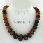Dominican Large Amber Bead Necklace Made from one Amber piece- A0180 - RRP£3750!!!