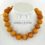 German Antique Butterscotch Baltic Amber Bead Large Necklace - A0221 RRP6500!!!