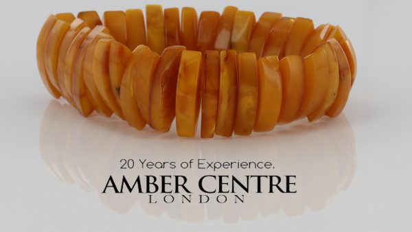 German Antique Butterscotch Elegant Handmade Baltic Amber Bracelet W017 RRP£695!!!