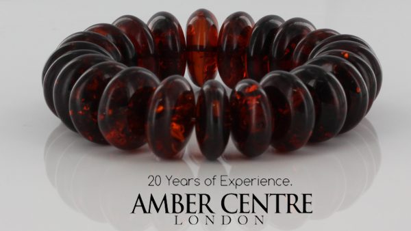 German Baltic Amber Healing Handmade Bracelet Genuine Amber W060 RRP£825!!!