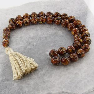 GENUINE GERMAN HANDMADE RECONSTRUCTED AMBER WORRY BEADS- AW0070 RRP£380!!!