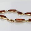 ITALIAN HANDMADE GERMAN BALTIC AMBER BRACELET IN 9CT solid GOLD GBR015-RRP£750!!!