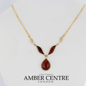 Italian Handmade German Baltic Amber Necklace in 9ct solid Gold- GN0020H RRP£675!!!