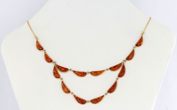 Italian Handmade German Baltic Amber Necklace in 9ct solid Gold- GN0054 RRP£1195!!!