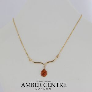 Italian Made Elegant German Baltic Amber Necklace in 9ct solid Gold- GN0036 RRP£375!!!