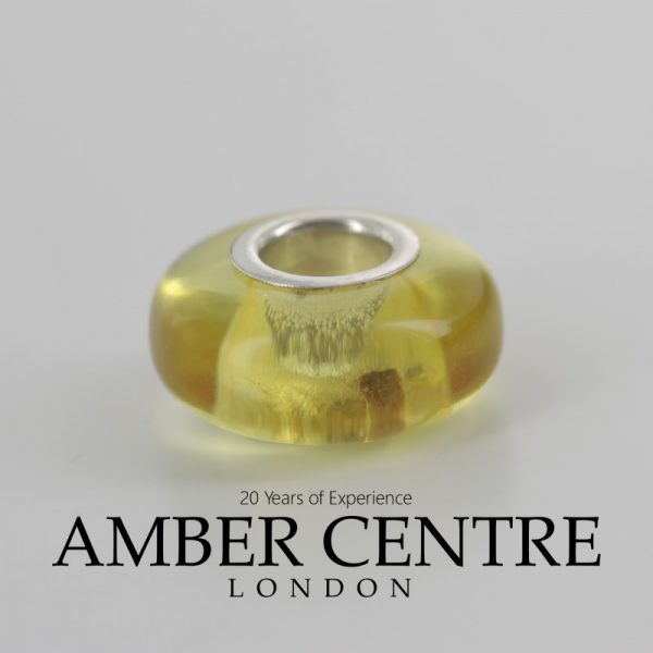 Amber Trolls fits all charm bracelets Green Baltic Amber 925 Ag RRP£35!!! CHA53