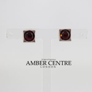 German Baltic Amber Italian Style Stud Earrings In 925 Silver ST0091 RRP£15!!!