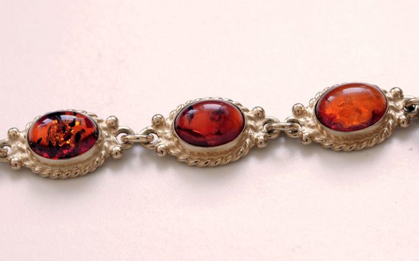 ITALIAN HANDMADE GERMAN BALTIC AMBER BRACELET IN 9CT solid GOLD GBR090-RRP£950!!!