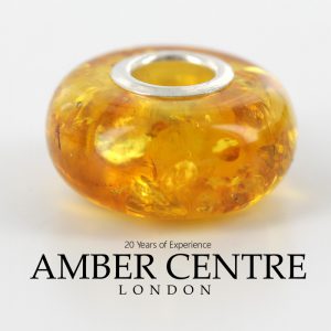 Amber Trolls fits all charm bracelets Genuine Baltic Amber 925 Silver CHA58 RRP£35!!!