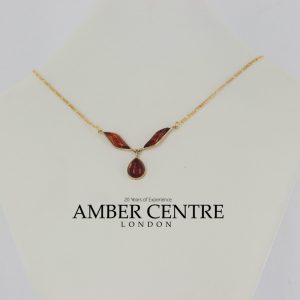 Italian Handmade German Baltic Amber Necklace in 9ct solid Gold- GN0017H RRP£525!!!