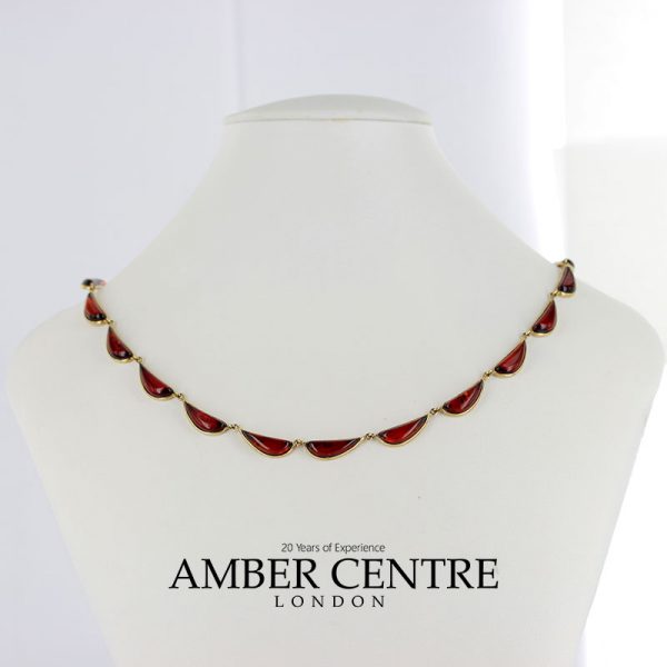 Italian Handmade German Baltic Amber Necklace in 9ct solid Gold- GN0033 RRP£1295!!!