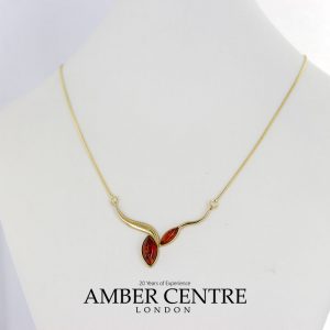 Italian Handmade German Baltic Amber Necklace in 9ct solid Gold- GN0062 RRP£525!!!