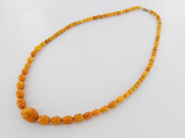 Antique German Baltic Amber Unique Butterscotch Beaded Necklace A0125 RRP£2950!!