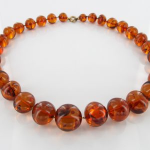 German Baltic Amber Natural Unique Bead Necklace Handmade A309 – RRP£1600!!!