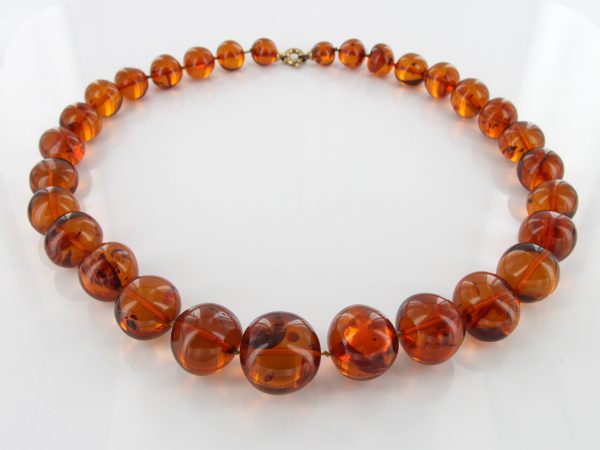 German Baltic Amber Natural Unique Bead Necklace Handmade A309 – RRP£1600!!!