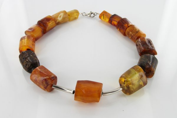 German Baltic Amber Natural Unique Bead Necklace Handmade A325 – RRP£1450!!!