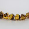 German Baltic Amber Natural Unique Bead Necklace with organic inclusions Handmade A301 RRP£3950!!!