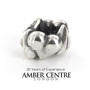 Genuine Trollbeads Silver Charm Organic Hearts 11277 RRP£40!!!