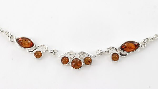 AMBER NECKLACE DELICATE GERMAN BALTIC Amber & 925 STERLING SILVER N031RRP£80!!!