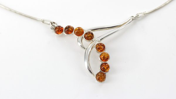 Amber Necklace Handmade German Baltic Amber In 925 Sterling Silver N036 RRP£65!!!