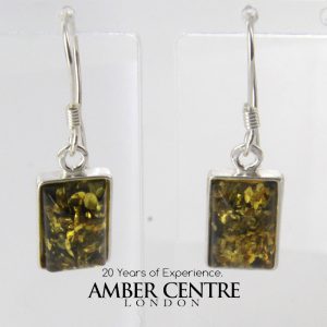 Italian Style Elegant German Baltic Amber 925 Silver Earrings E0110 RRP£40!!!