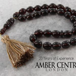 WORRY BEADS GENUINE GERMAN BALTIC AMBER HANDMADE - AW0071 RRP£295!!!