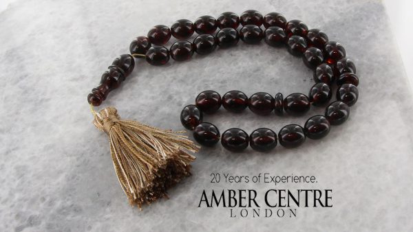 WORRY BEADS GENUINE GERMAN BALTIC AMBER HANDMADE - AW0071 RRP£295!!!